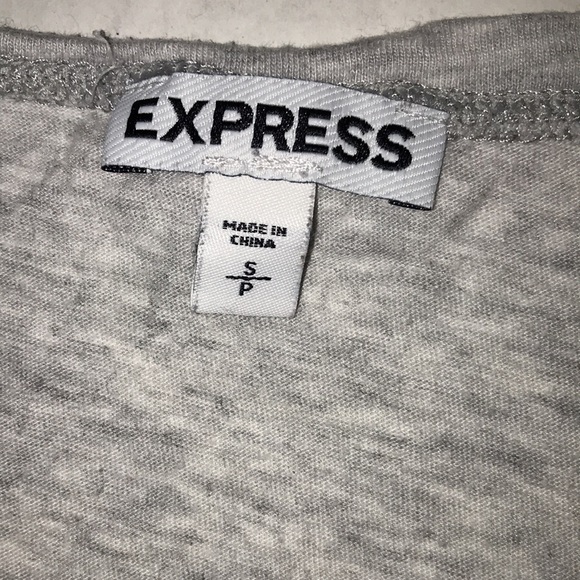 Express tank top, grey, size S/P little pockets in front - Picture 2 of 11